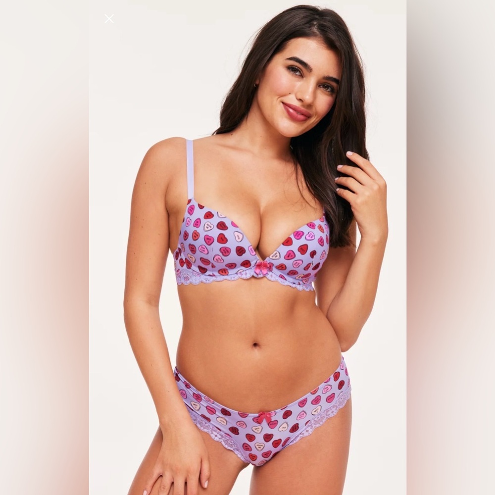Adore Me Shea Push Up Bra & Panty Set NWT
